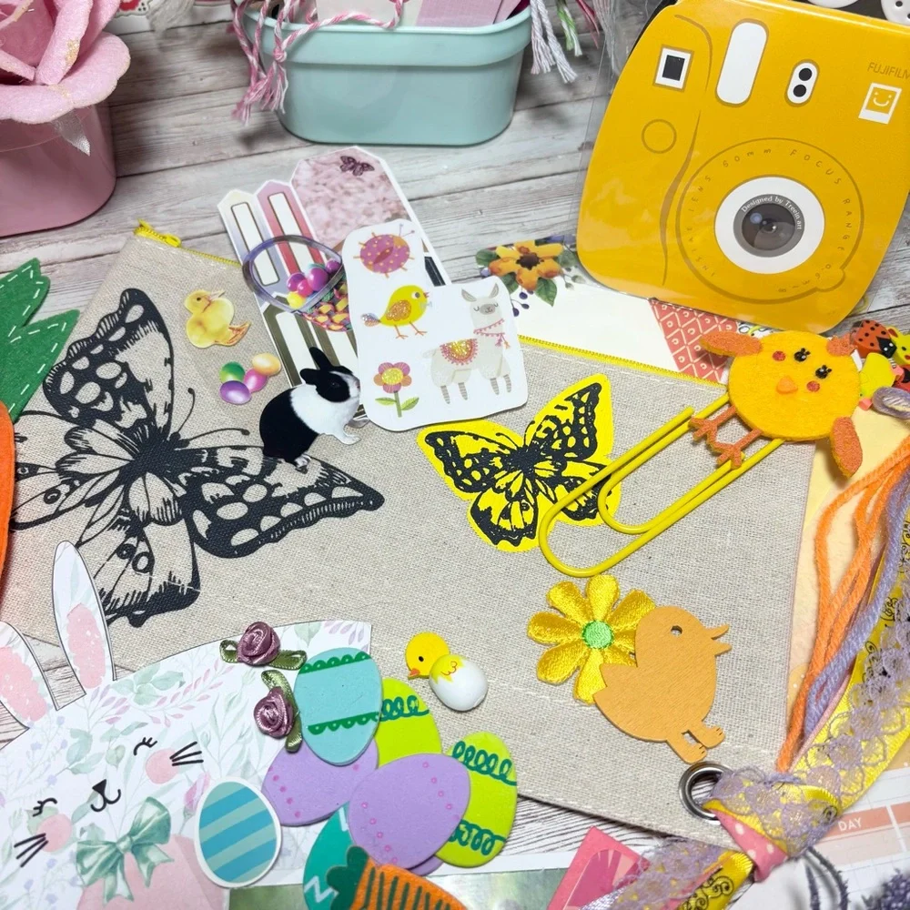 Spring Easter Junk Journal Kit & Planner Decor Supplies Scrapbook Lot Ephemera